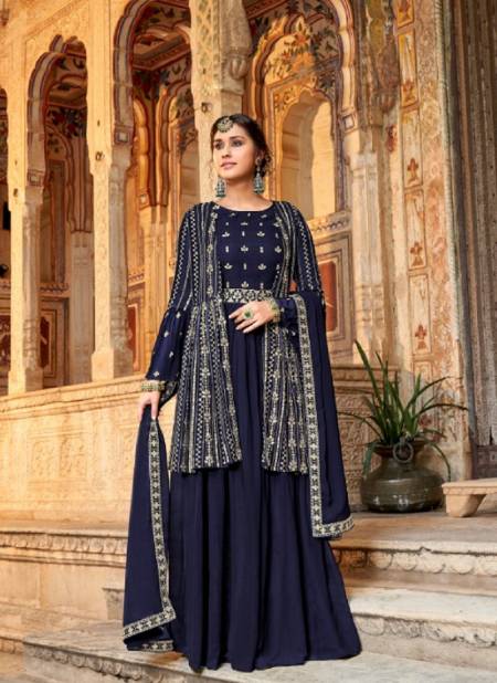 Sara Mannat Heavy Wedding Wear Embroidery Wholesale Georgette Suits
